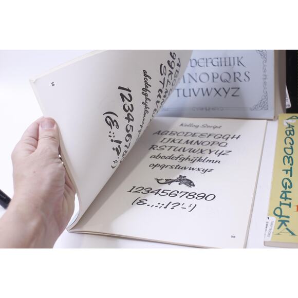 Alphabets, 100 Complete Fonts, Book Set, Dan X Solo, from The Solotype - Picture 6 of 6